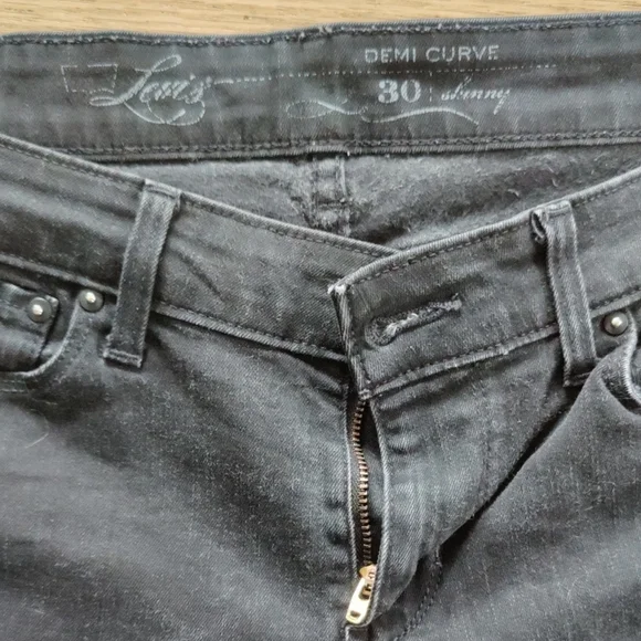 Levi's Women's Demi Curve Skinny Jeans - Black - Picture 2 of 7